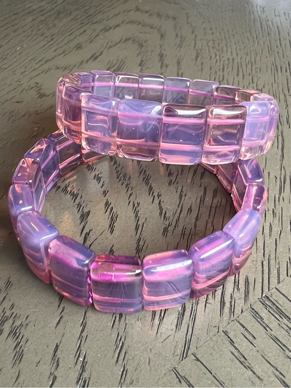 Purple Opalite soft bangle SIZE 7’ ( ONE )